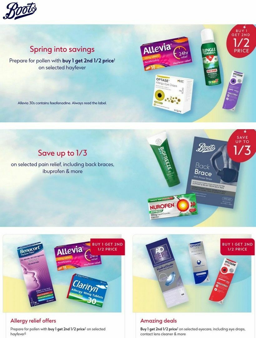 Boots Offers from 5 May