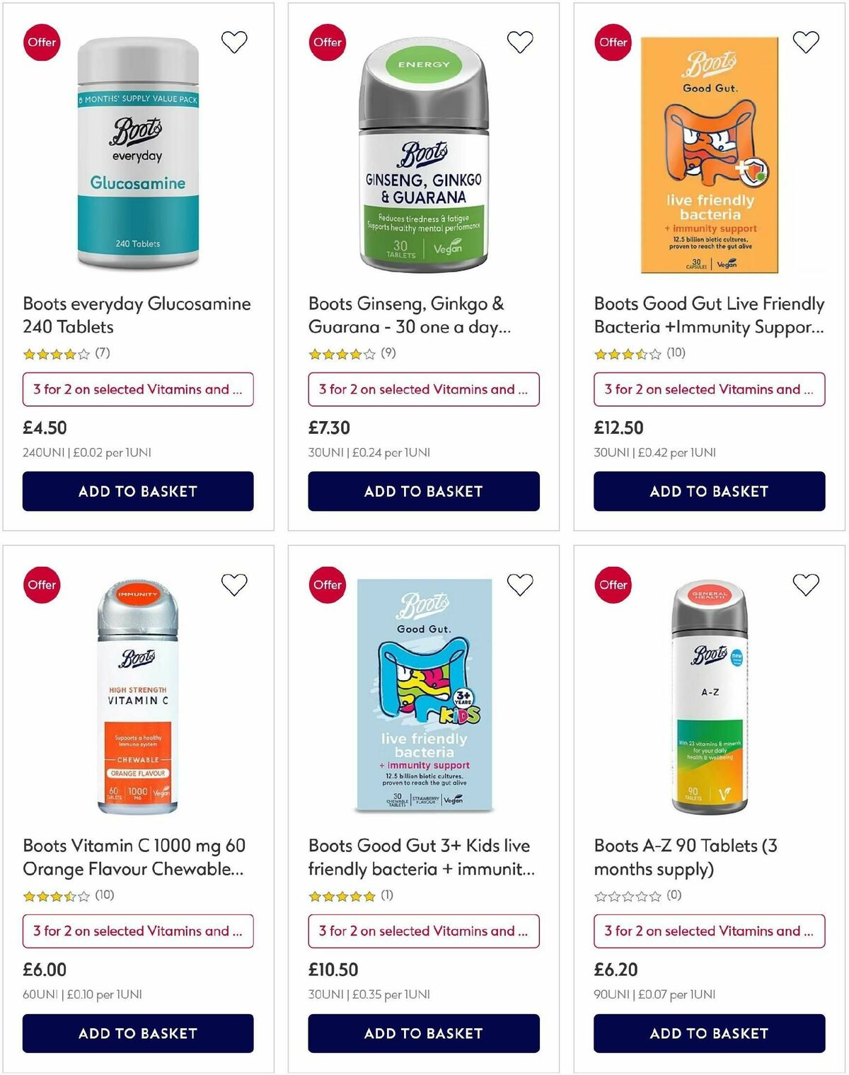 Boots Offers from 26 October