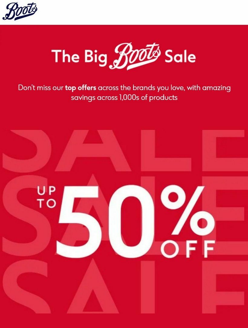 Boots Offers from 26 December