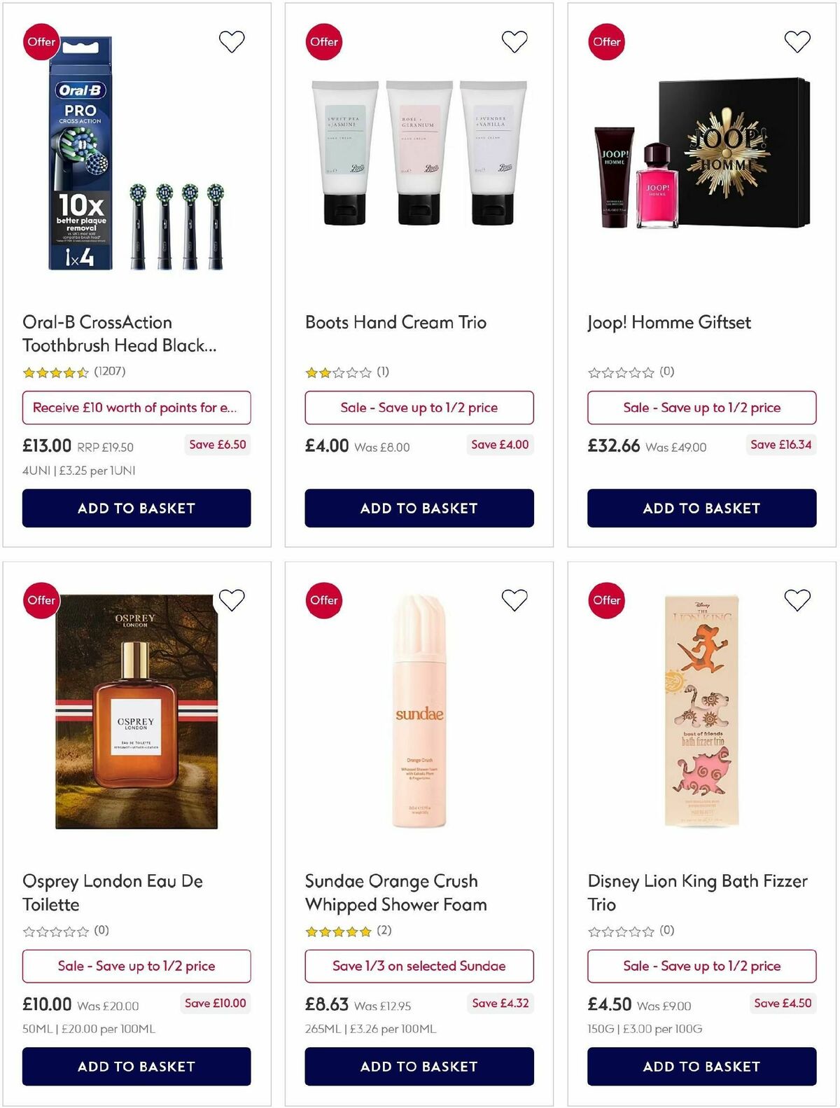 Boots Offers from 26 December