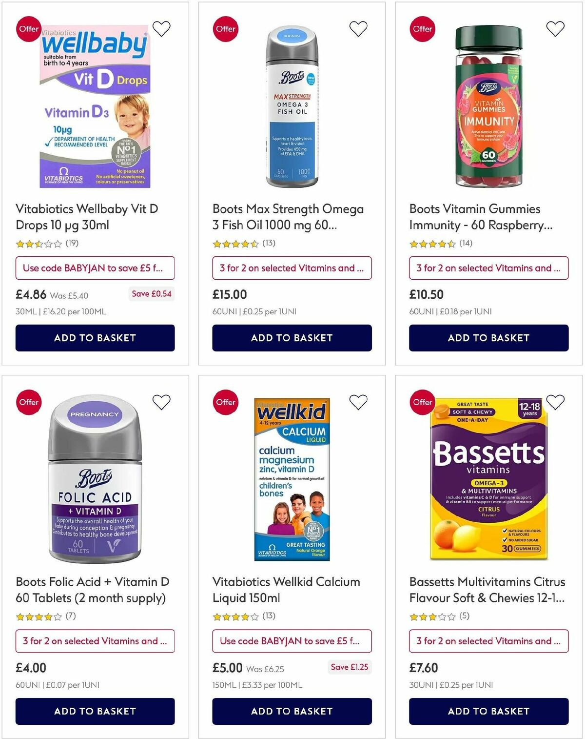 Boots Offers from 20 January