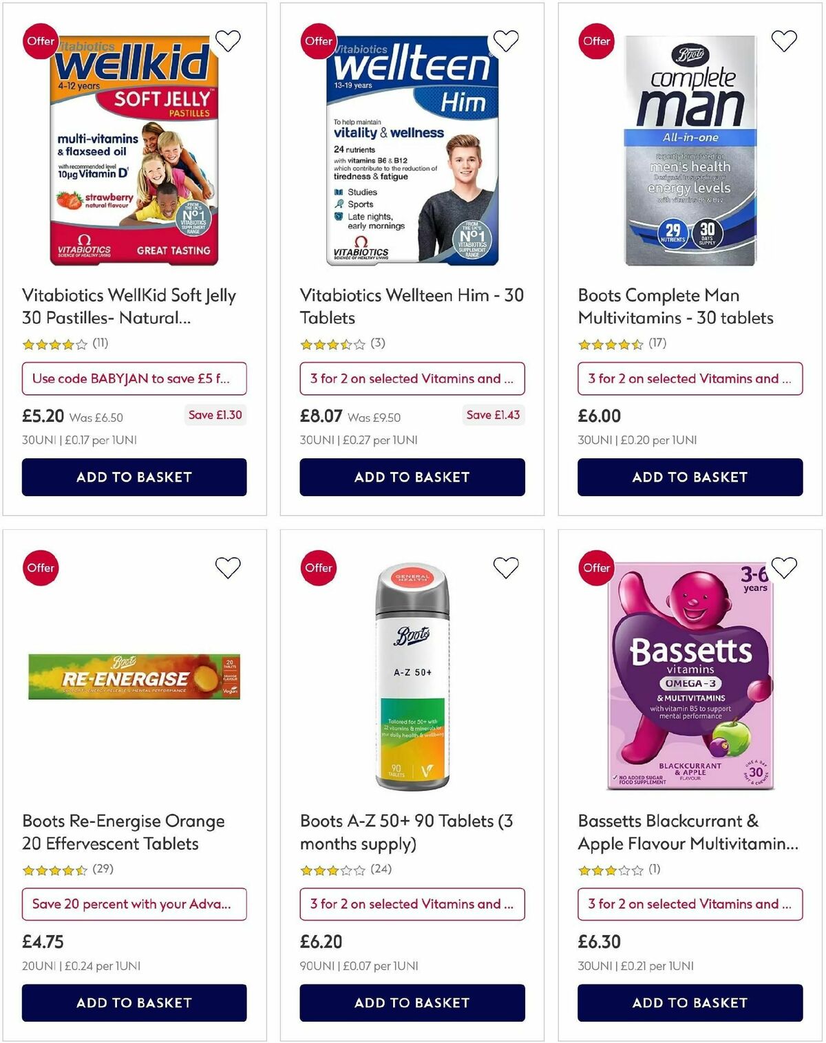 Boots Offers from 20 January