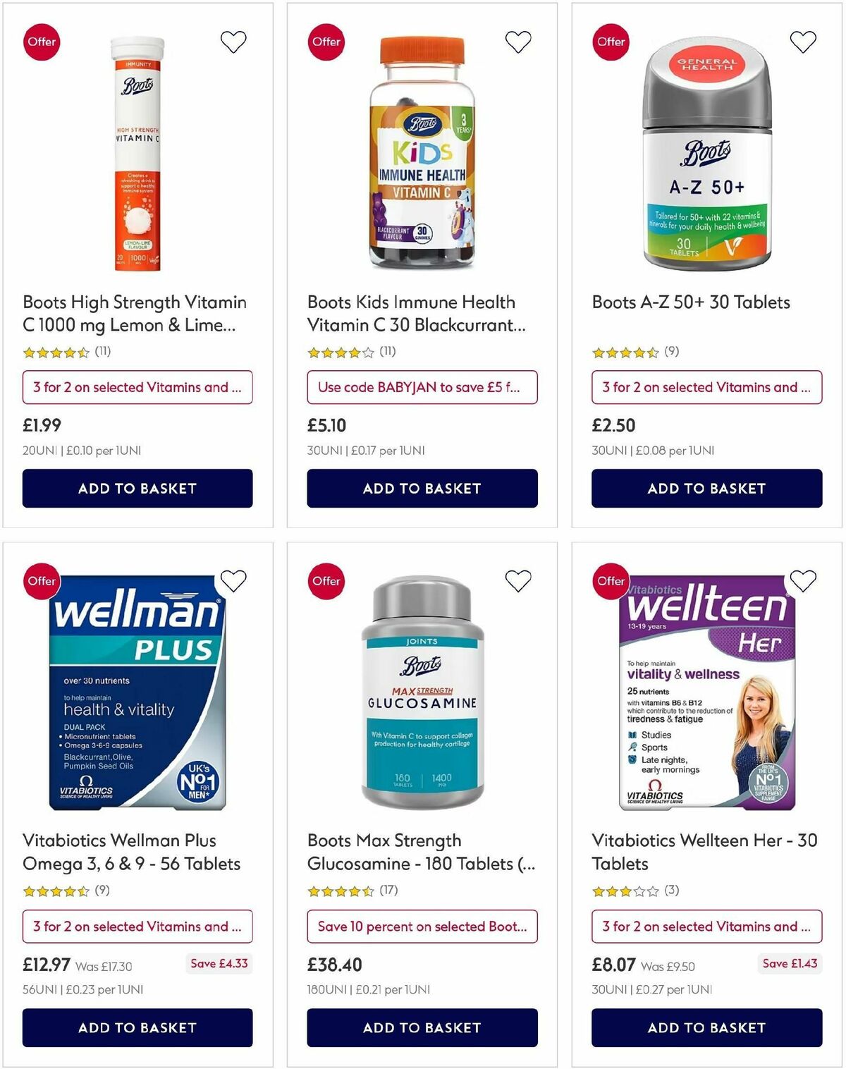 Boots Offers from 20 January