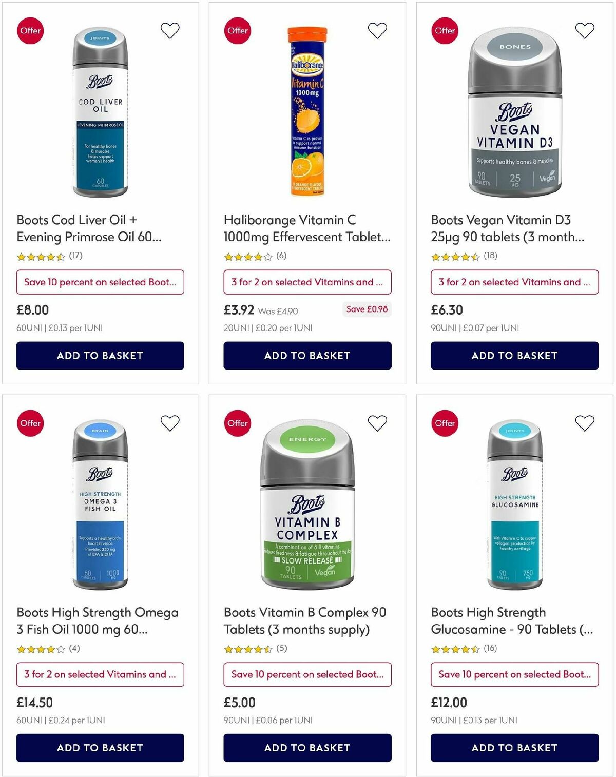 Boots Offers from 20 January
