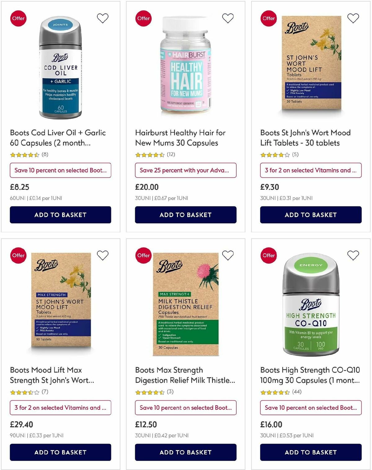 Boots Offers from 20 January