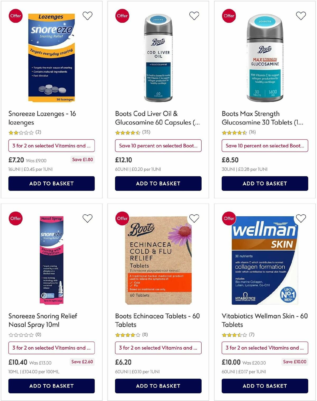 Boots Offers from 20 January