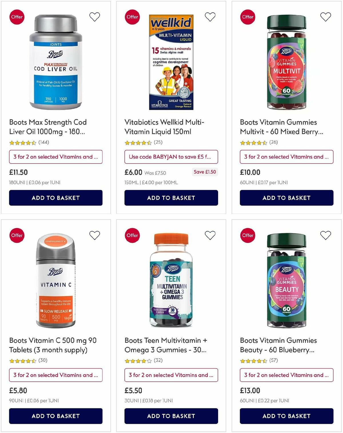 Boots Offers from 20 January