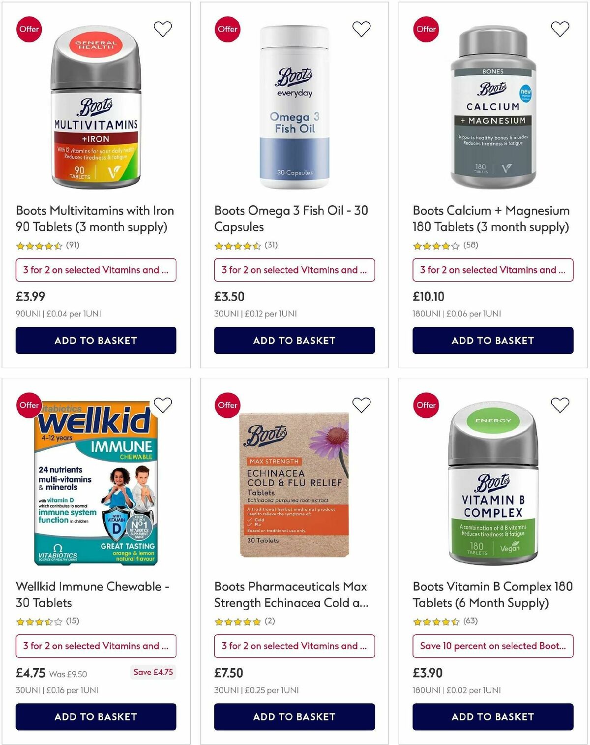 Boots Offers from 20 January