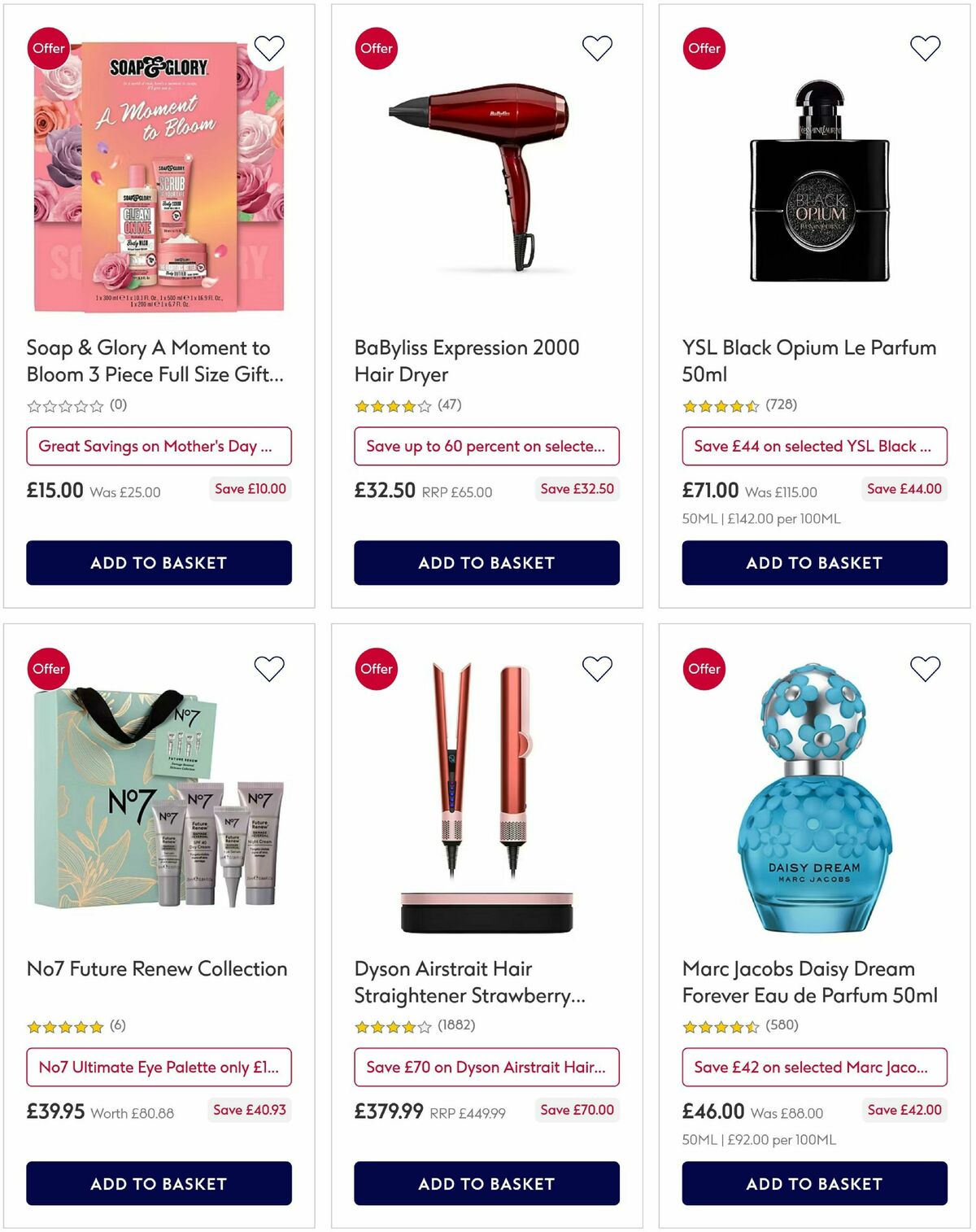 Boots Mother's Day Offers from 14 March