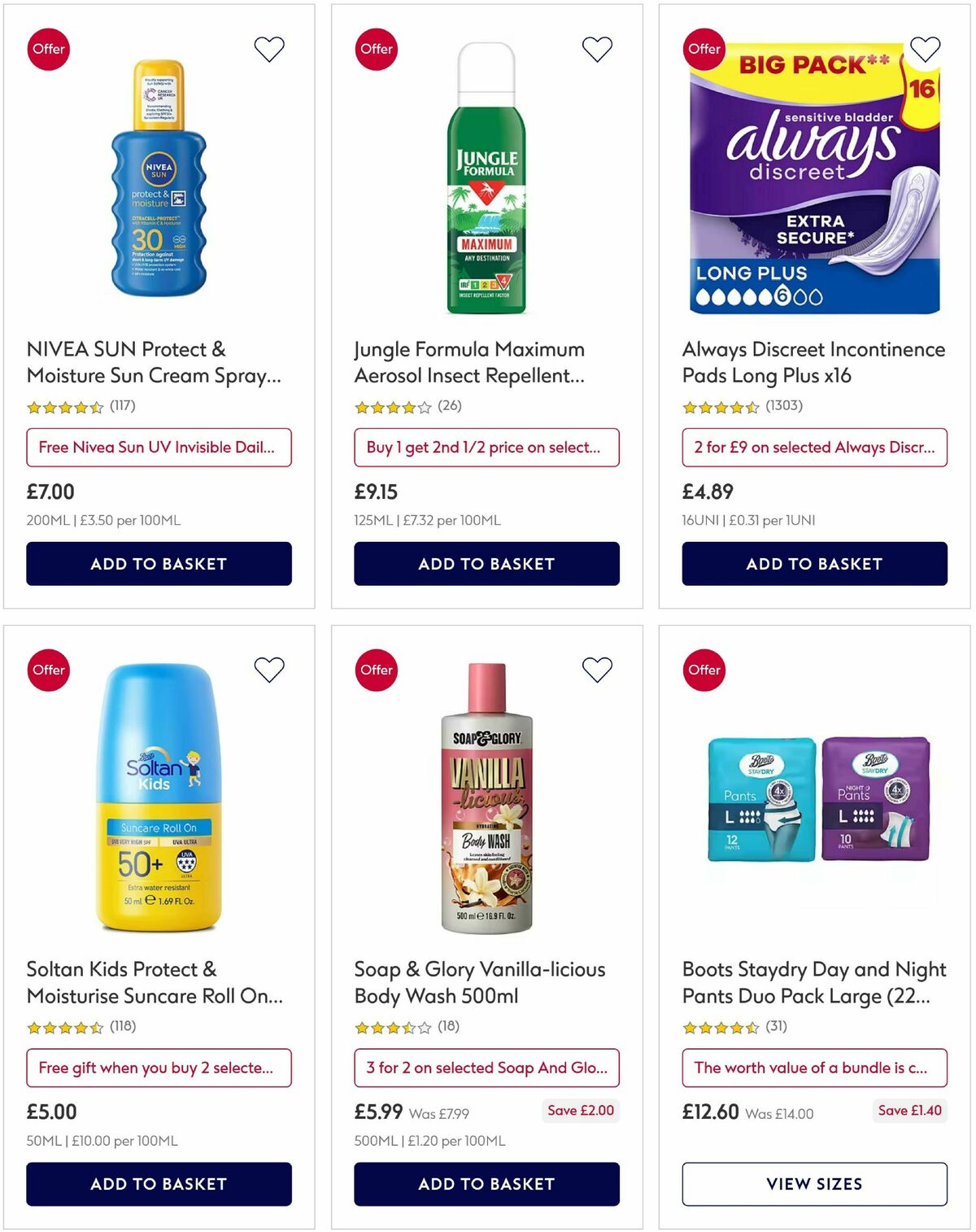 Boots Offers from 8 July