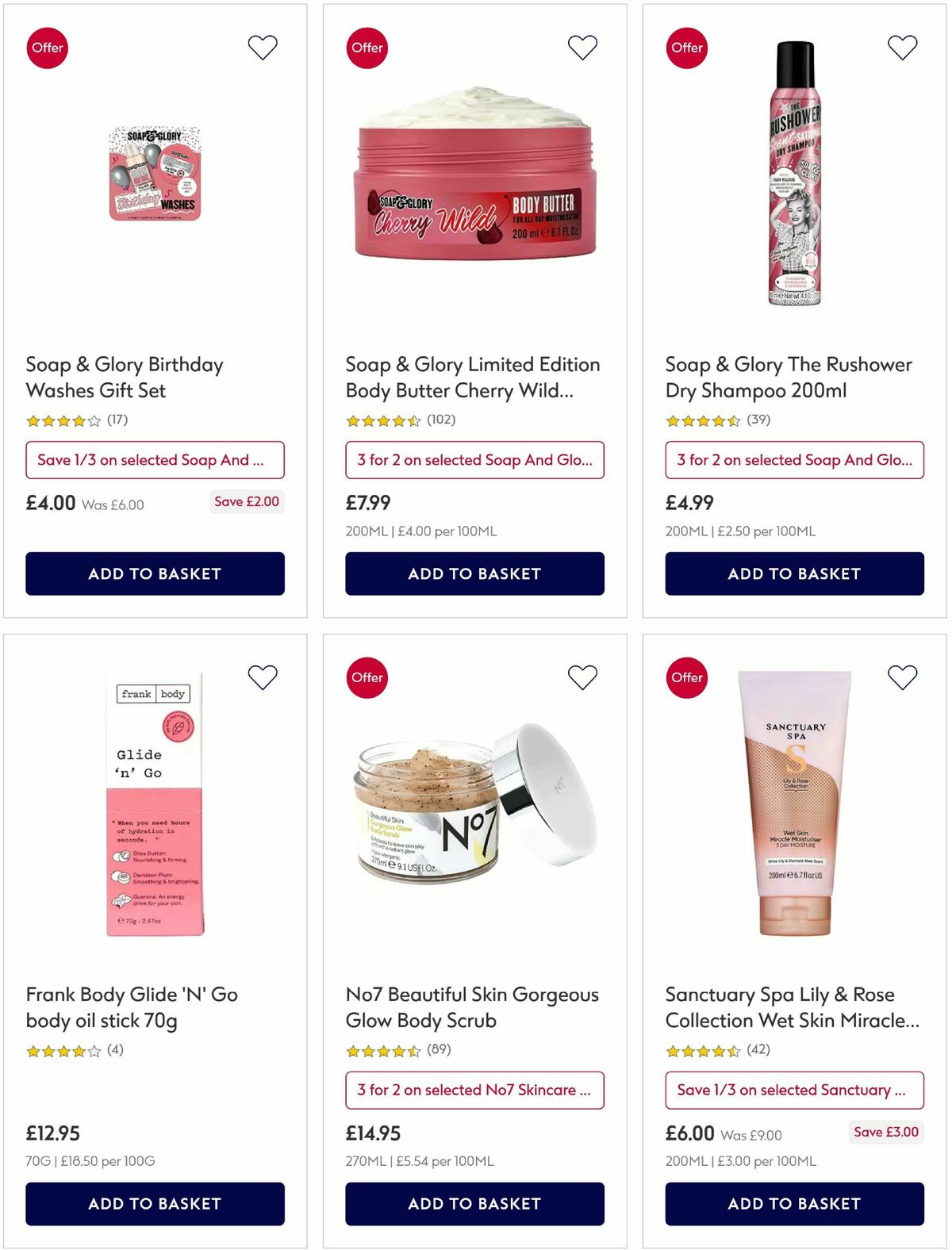 Boots Offers from 16 July