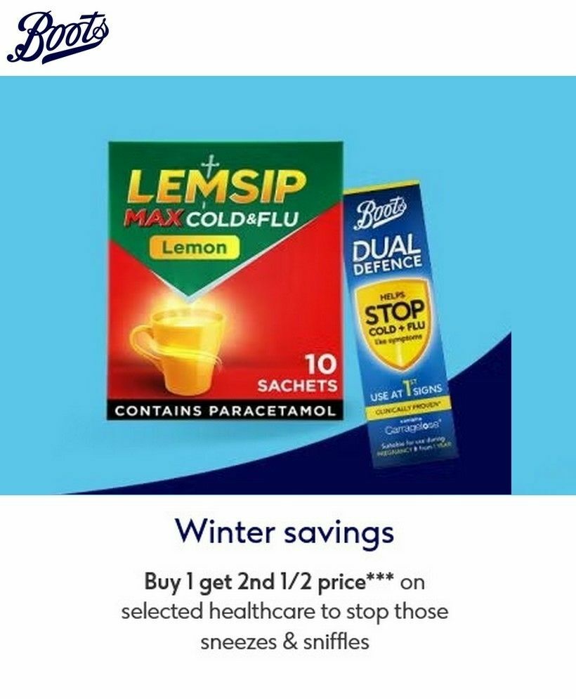 Boots Offers from 14 October