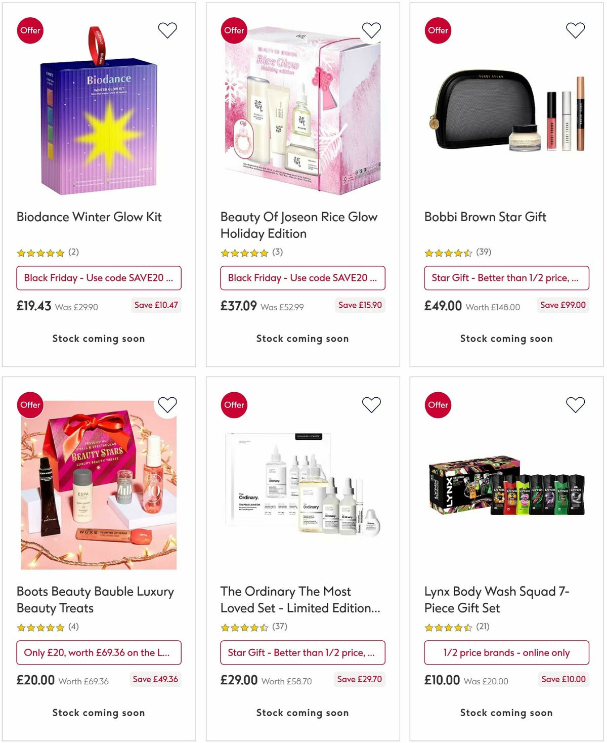Boots Offers from 1 December