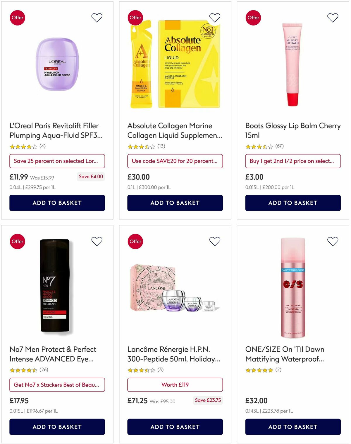 Boots Offers from 20 January