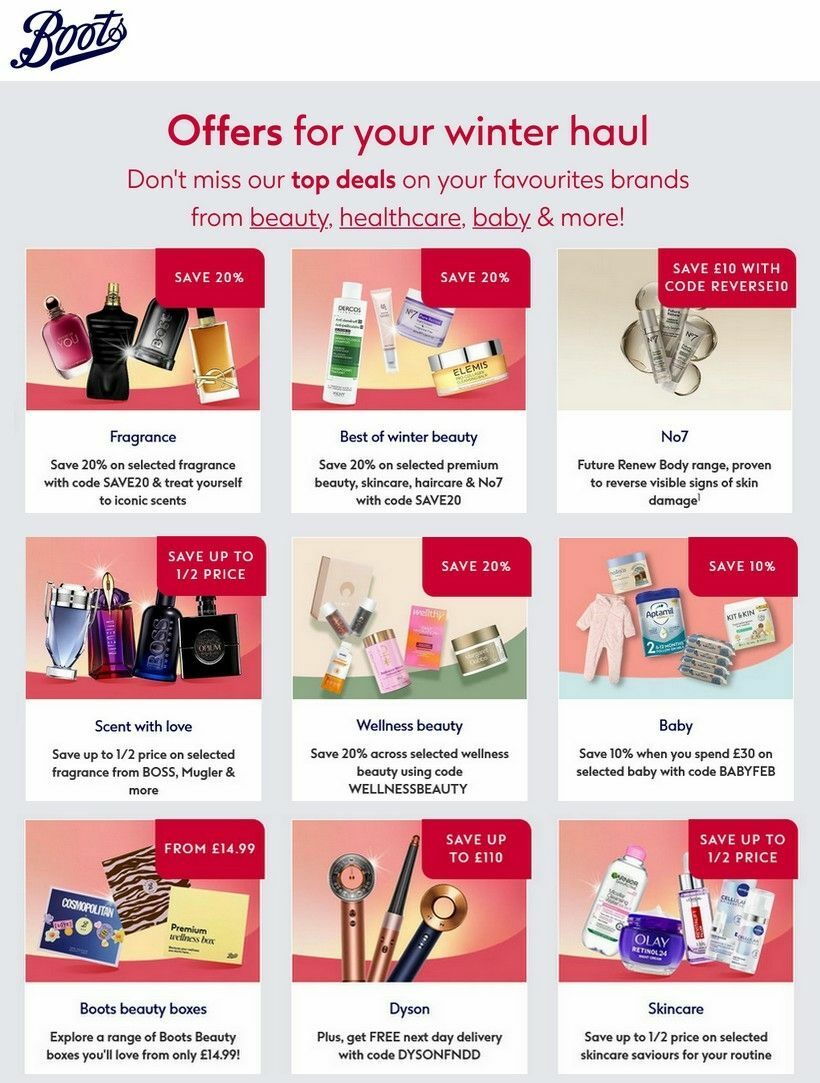Boots Offers from 15 February