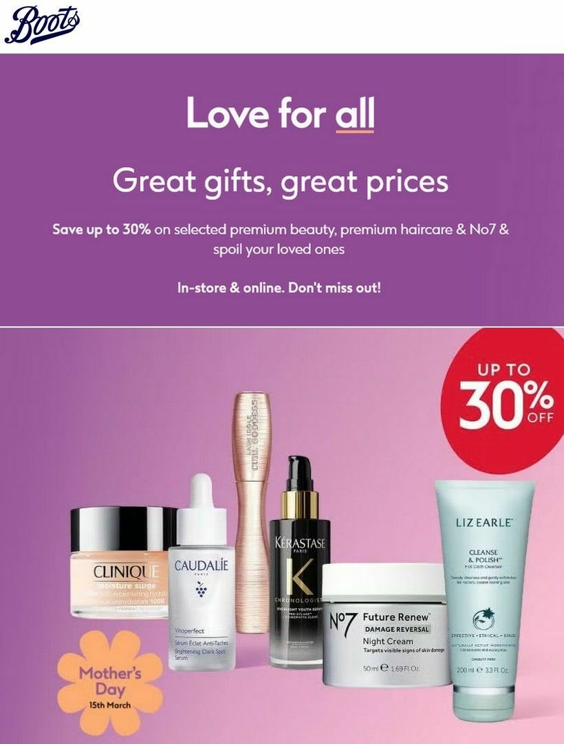 Boots Offers from 5 March