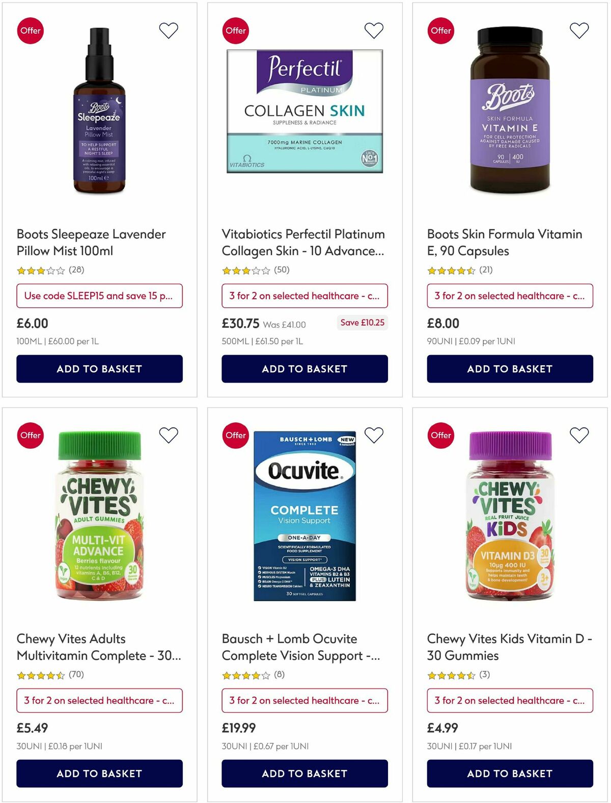 Boots Offers from 16 March