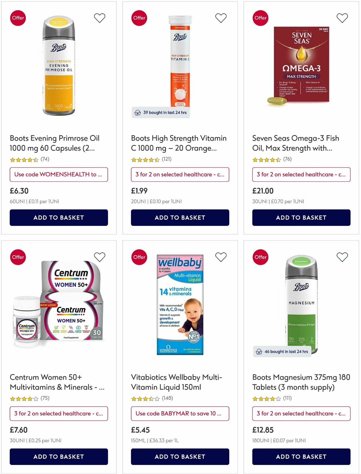 Boots Offers from 16 March