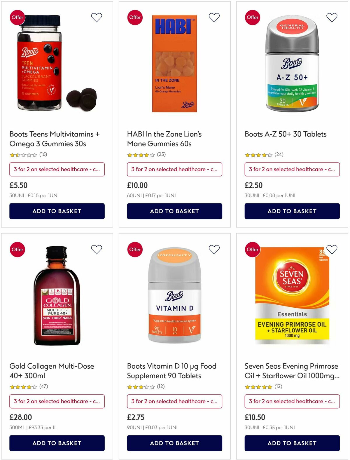 Boots Offers from 16 March