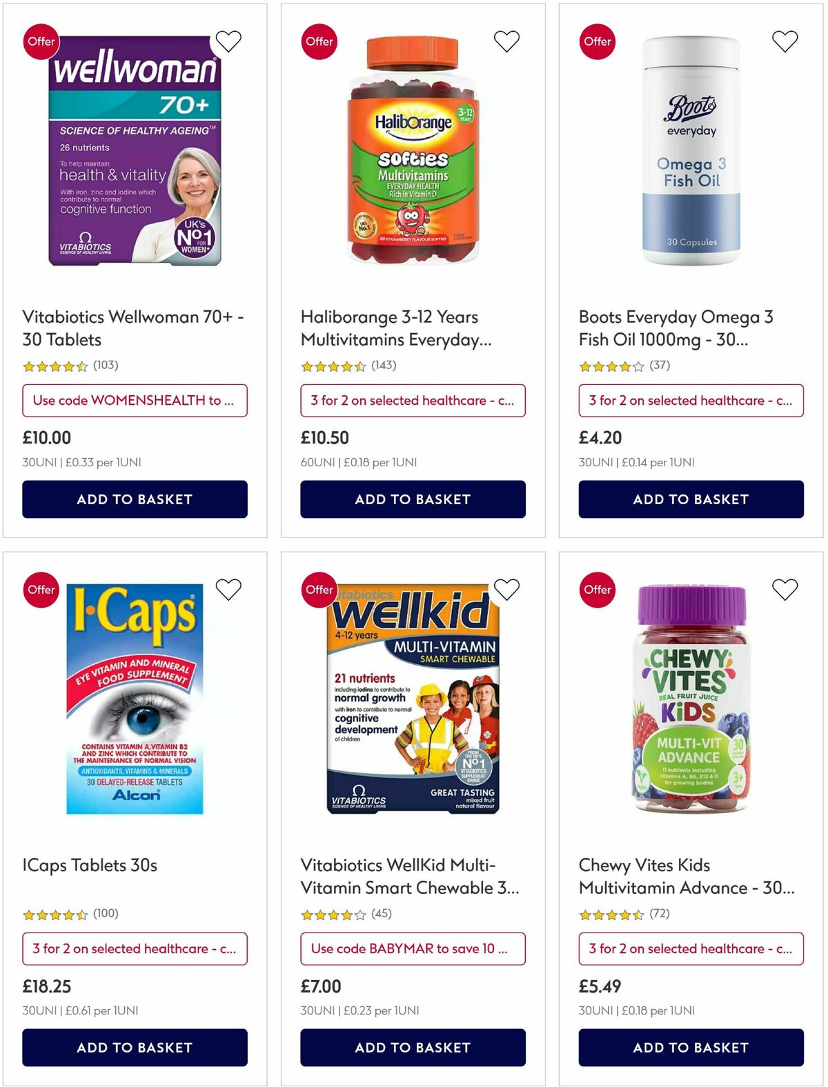 Boots Offers from 16 March