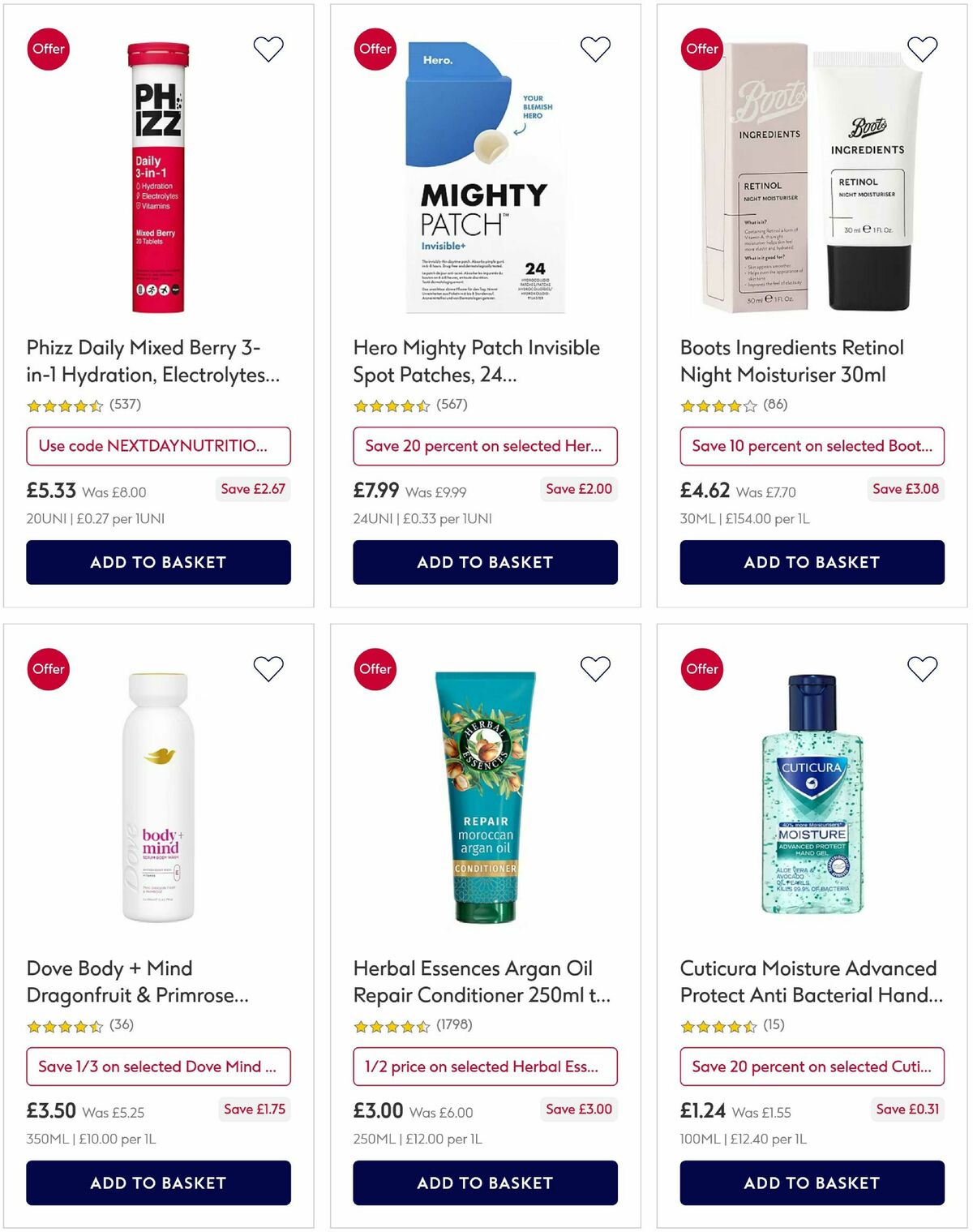 Boots Offers from 16 April