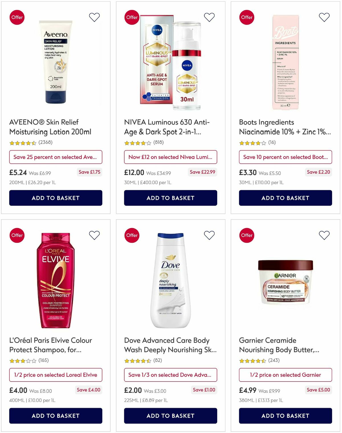 Boots Offers from 16 April