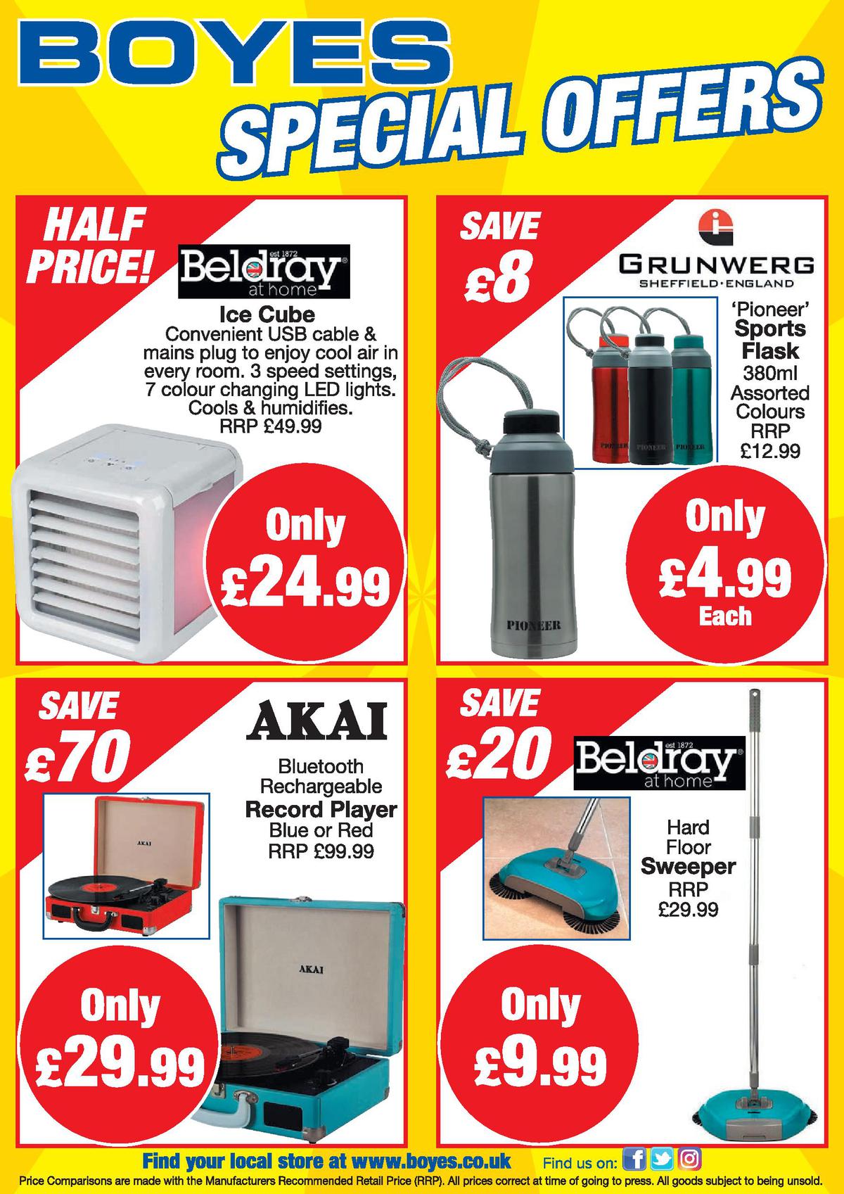 Boyes Offers from 30 May