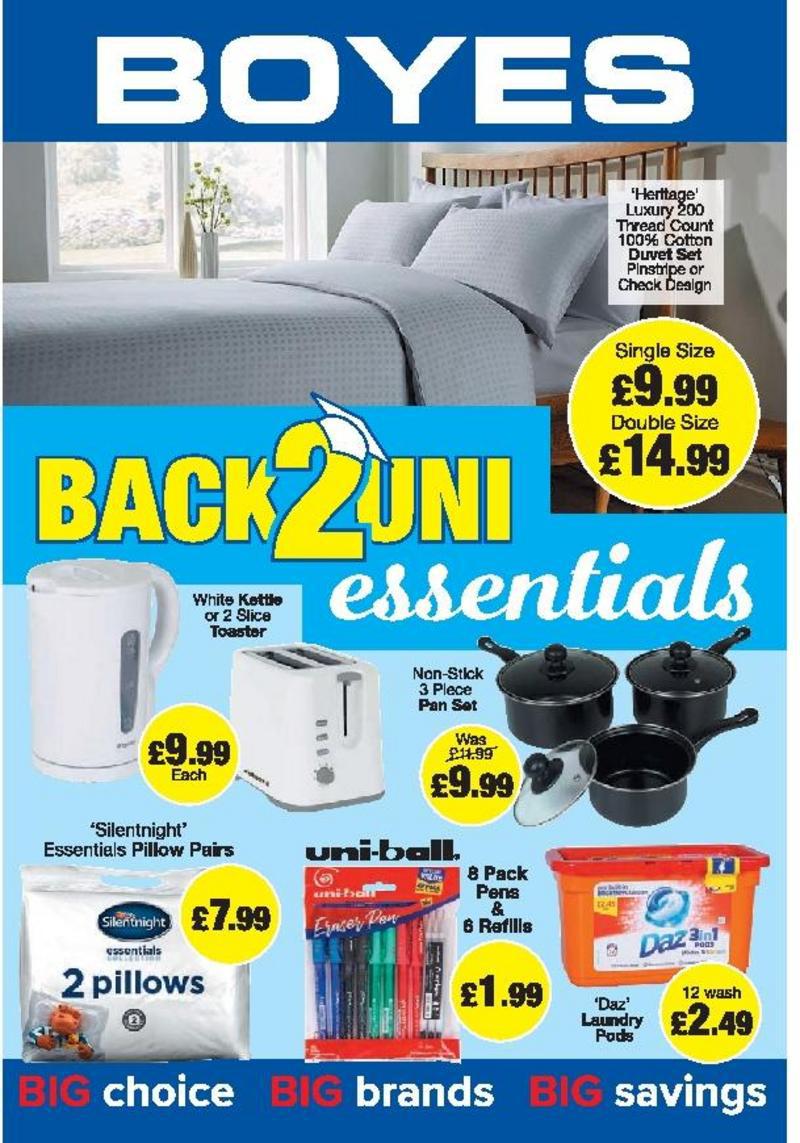 Boyes Offers from 1 August