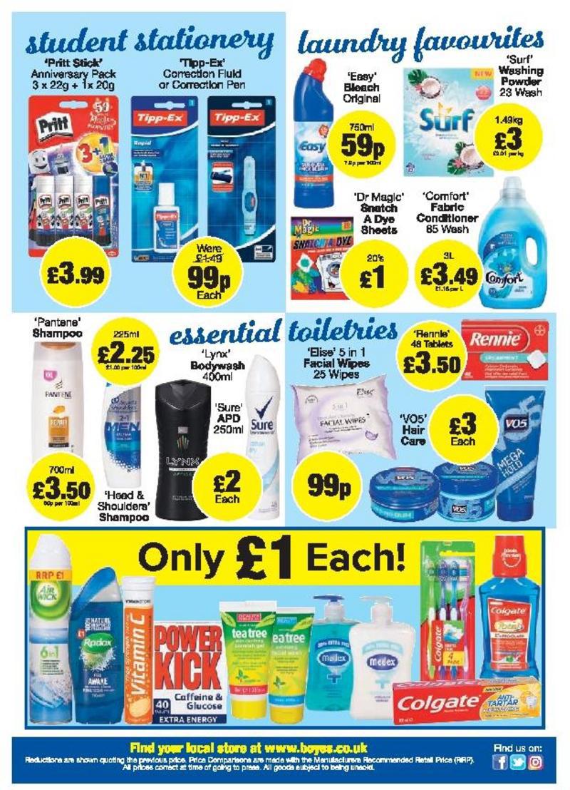 Boyes Offers from 1 August