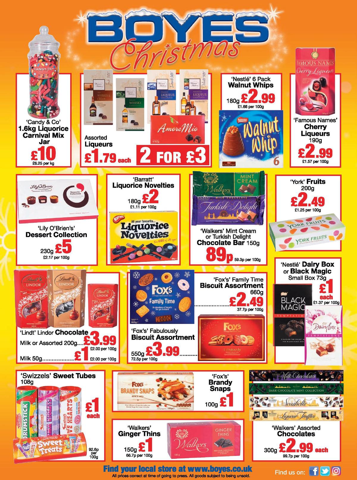 Boyes Offers from 7 October