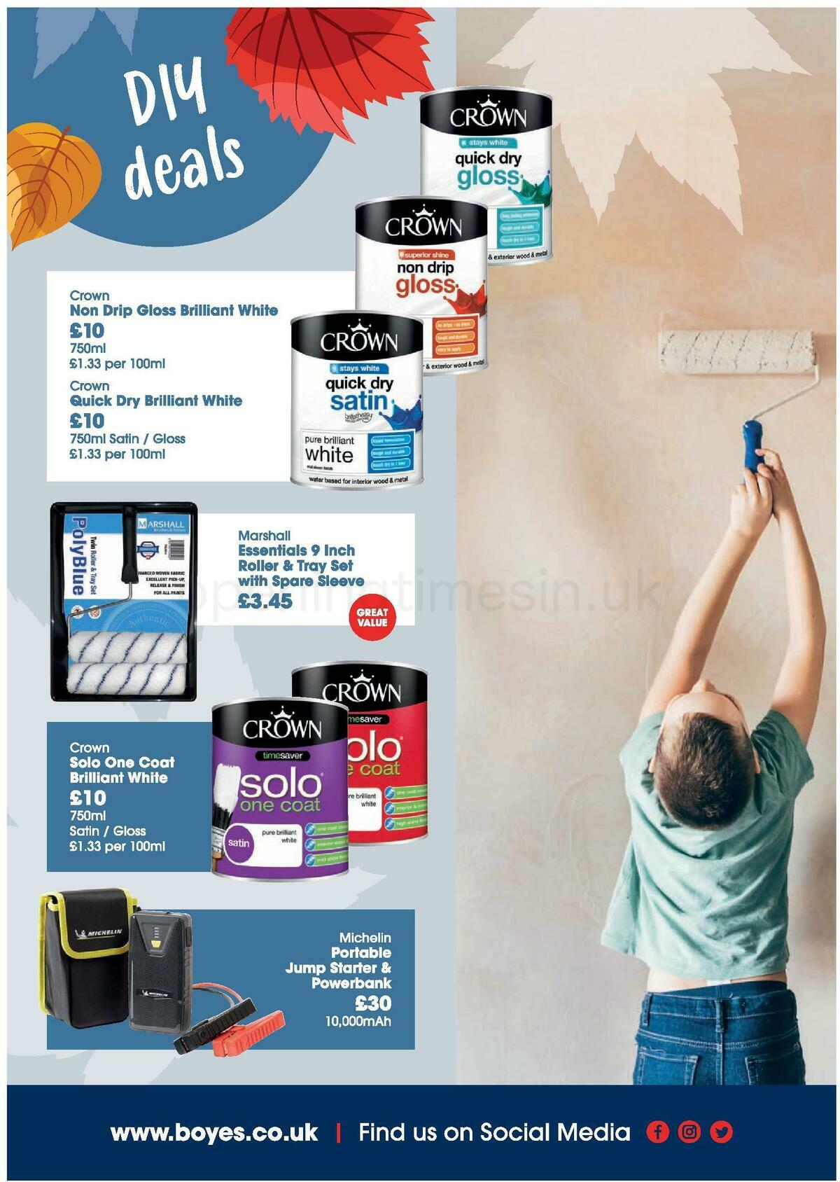 Boyes Offers from 30 September
