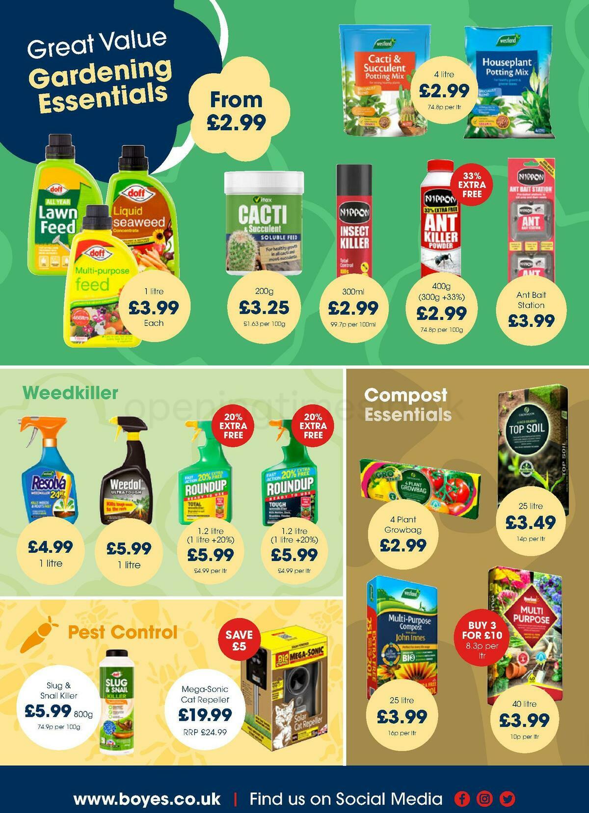 Boyes Offers from 11 March