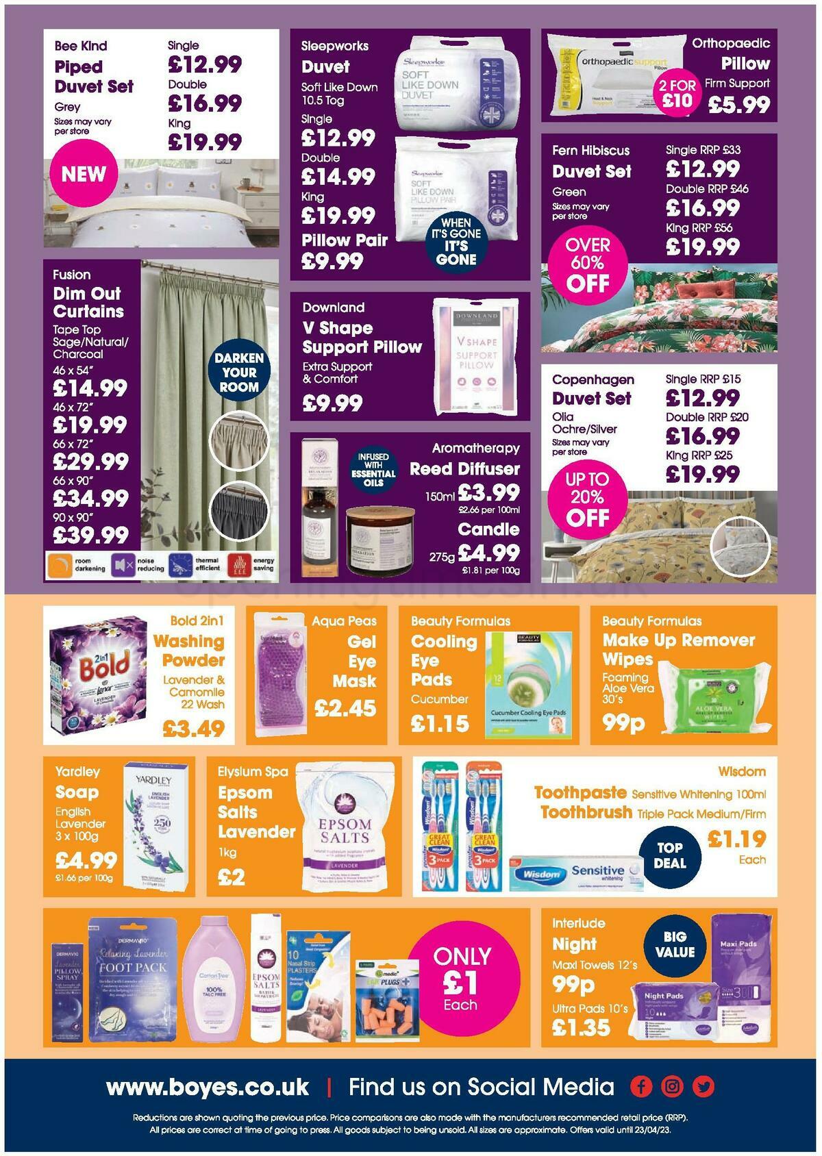 Boyes Offers from 24 March