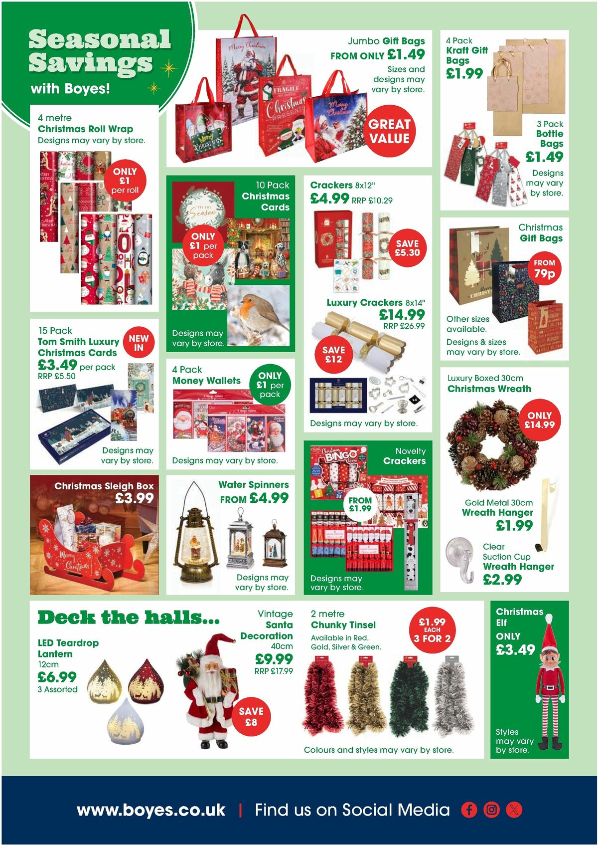 Boyes Offers from 8 November