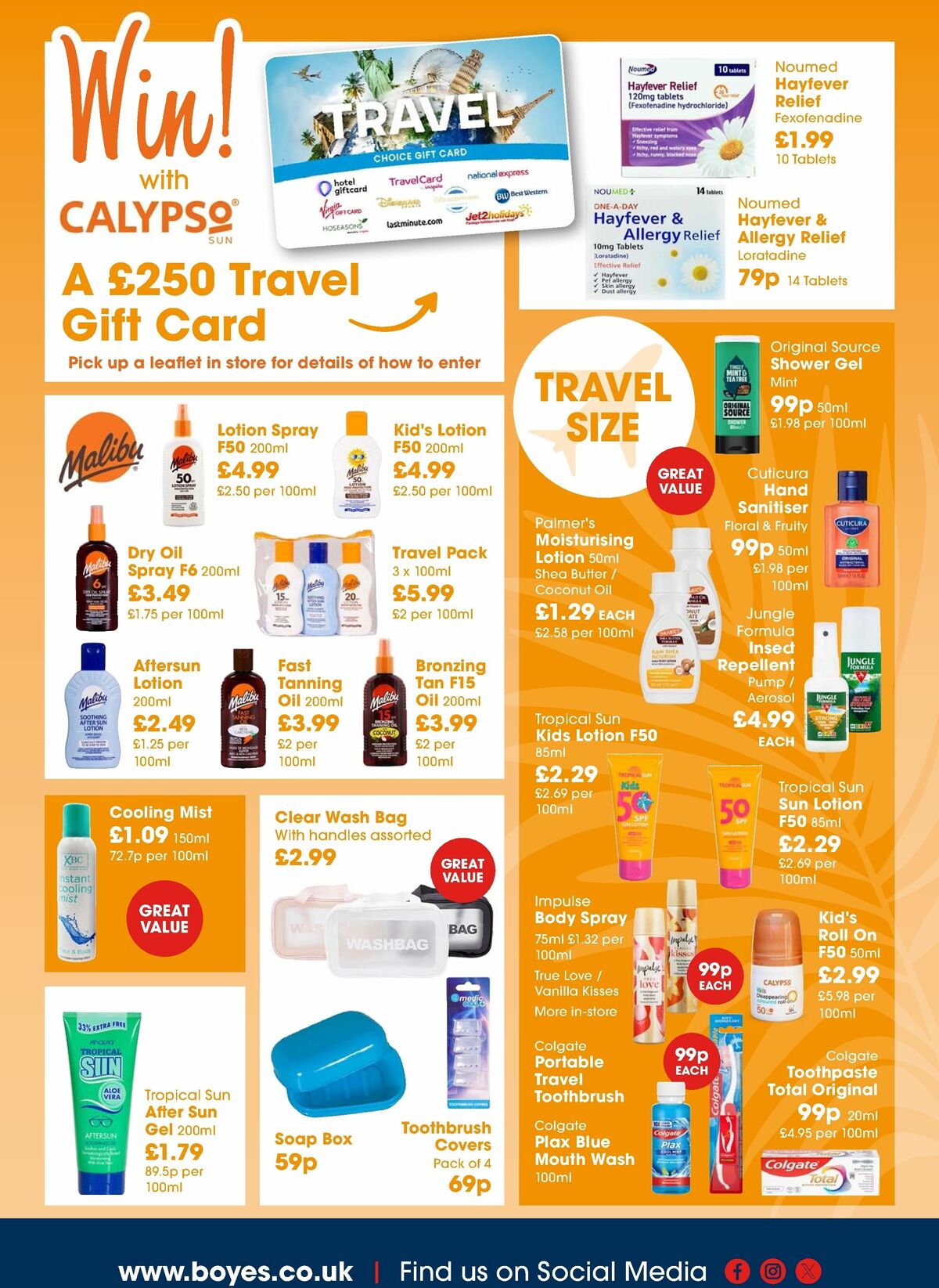 Boyes Offers from 18 May
