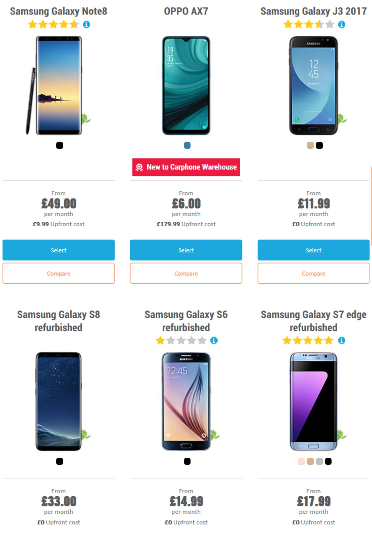 Carphone Warehouse Offers from 1 May