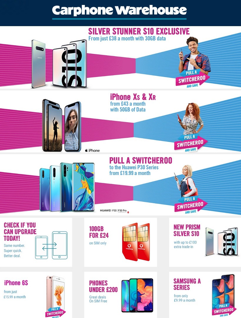 Carphone Warehouse Offers from 3 July