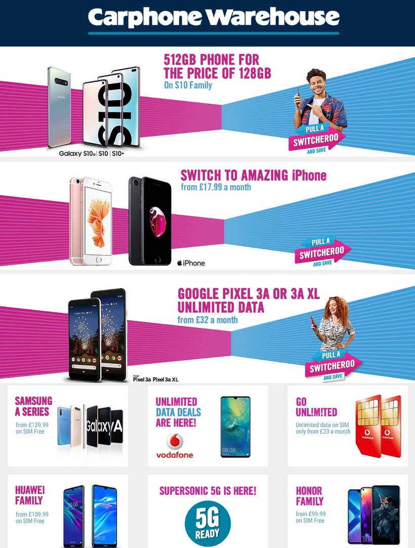 Carphone Warehouse Offers from 8 August