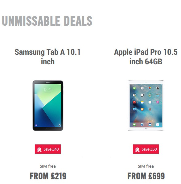 Carphone Warehouse Offers from 18 September