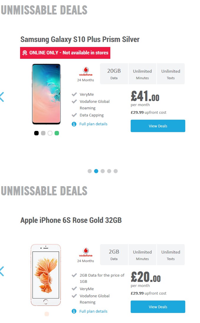 Carphone Warehouse Offers from 18 September