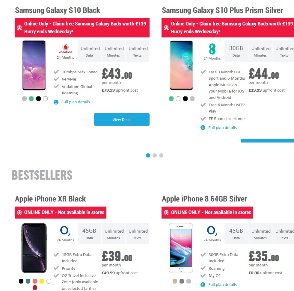 Carphone Warehouse Offers from 26 October