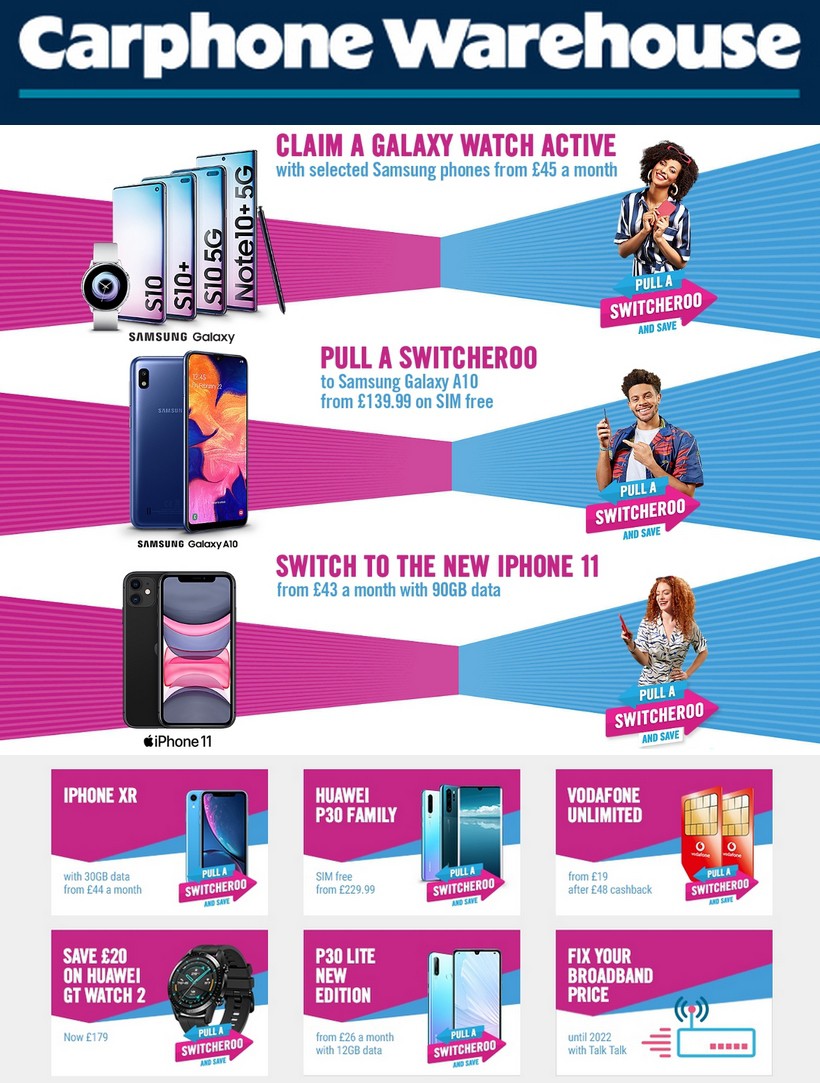 Carphone Warehouse Offers from 23 January