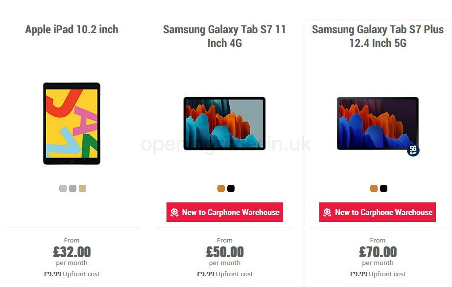 Carphone Warehouse Offers from 11 September