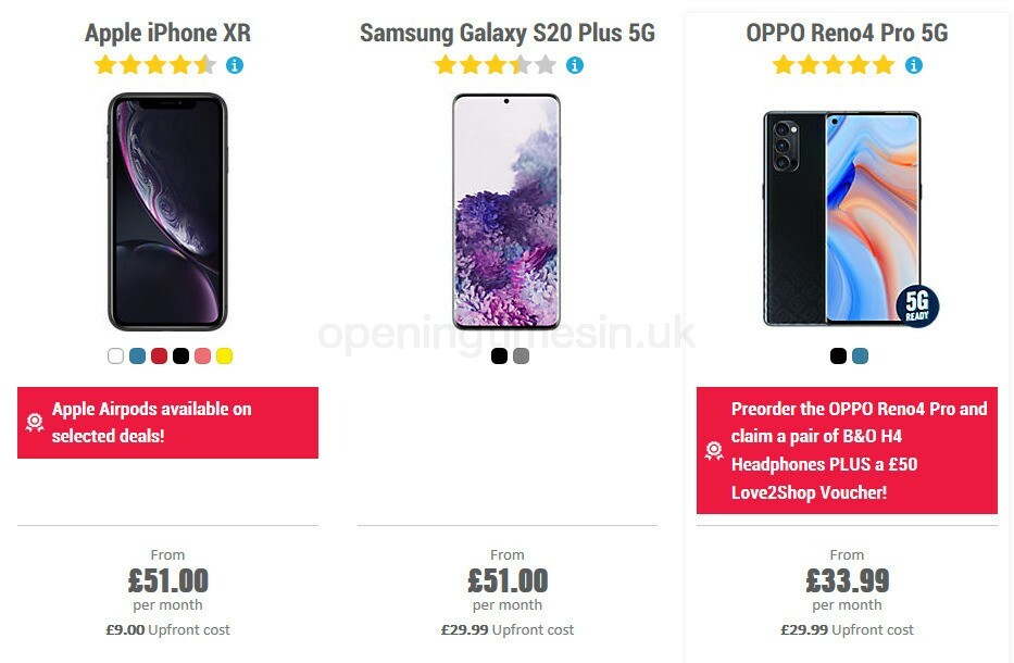 Carphone Warehouse Offers from 9 October