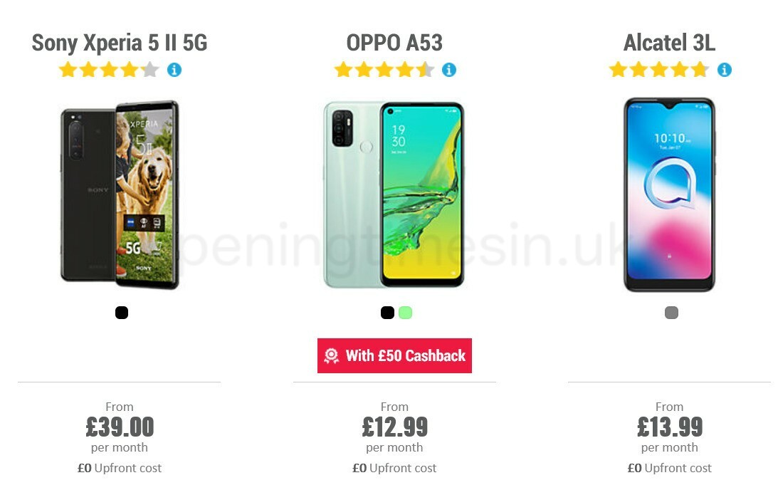 Carphone Warehouse Offers from 8 April