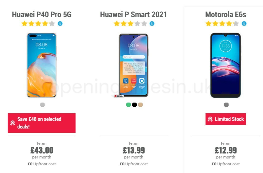 Carphone Warehouse Offers from 8 April