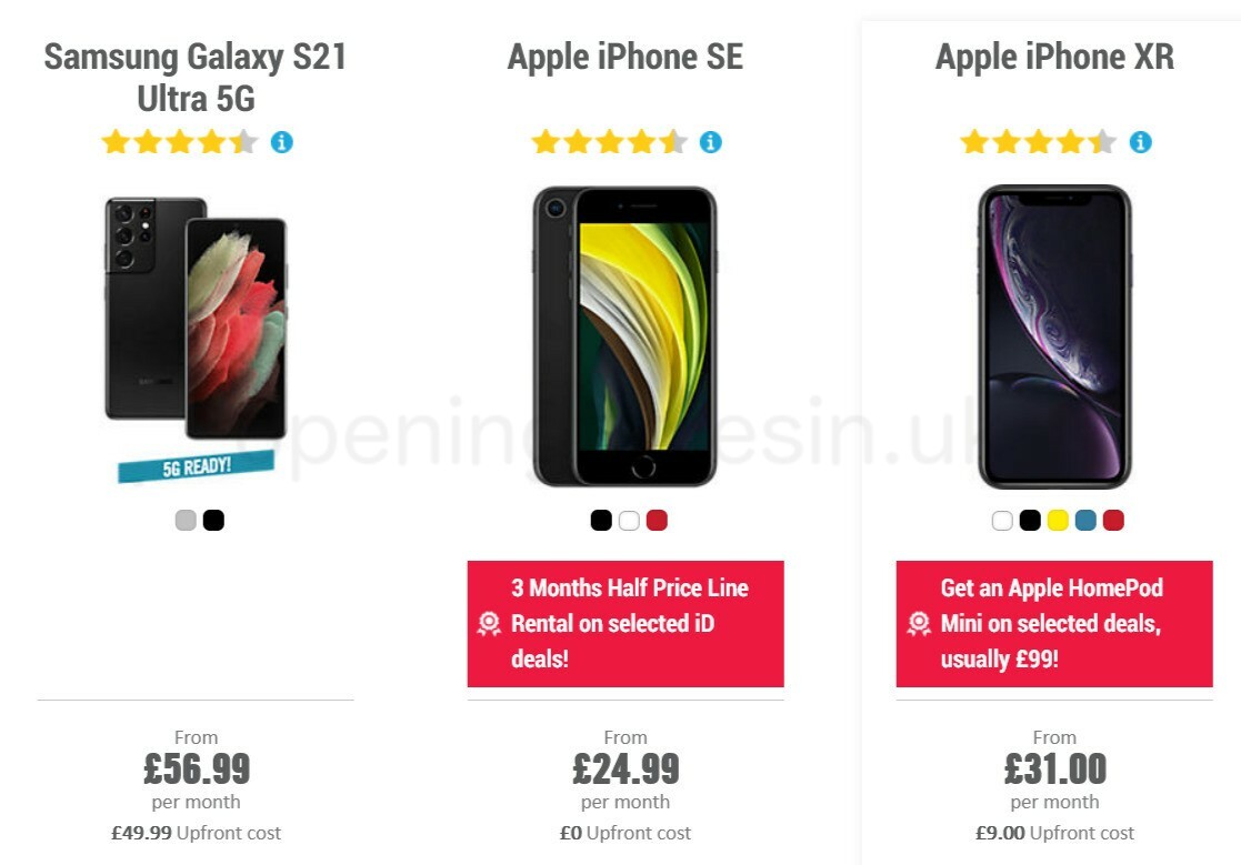 Carphone Warehouse Offers from 8 April