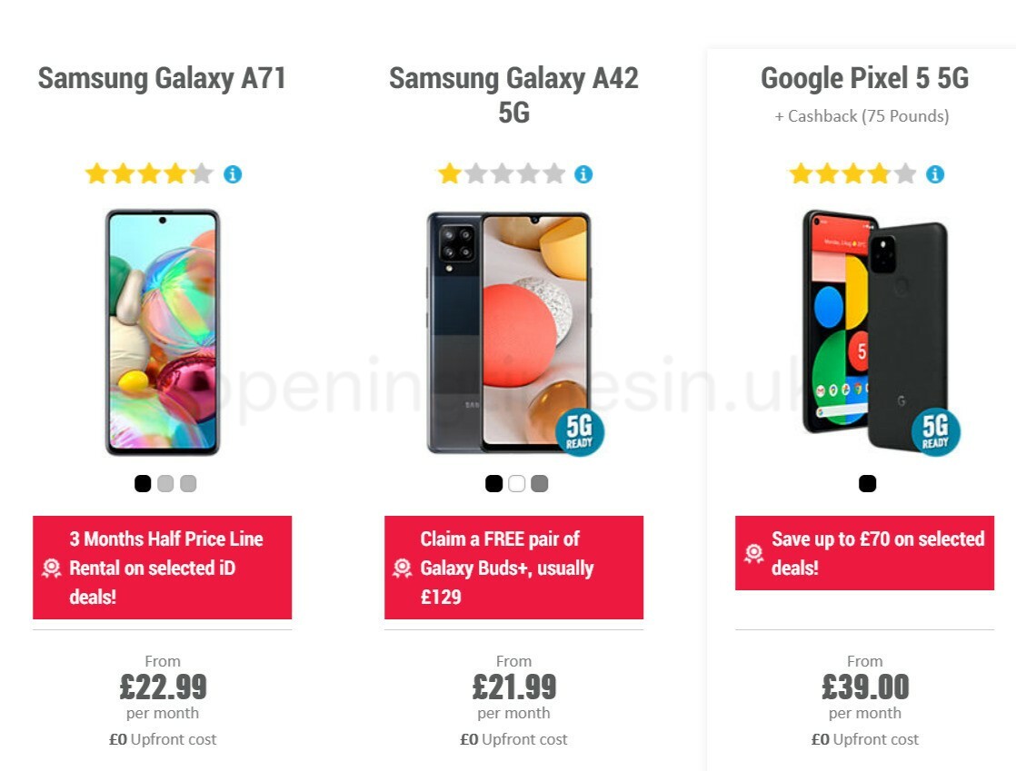 Carphone Warehouse Offers from 8 April