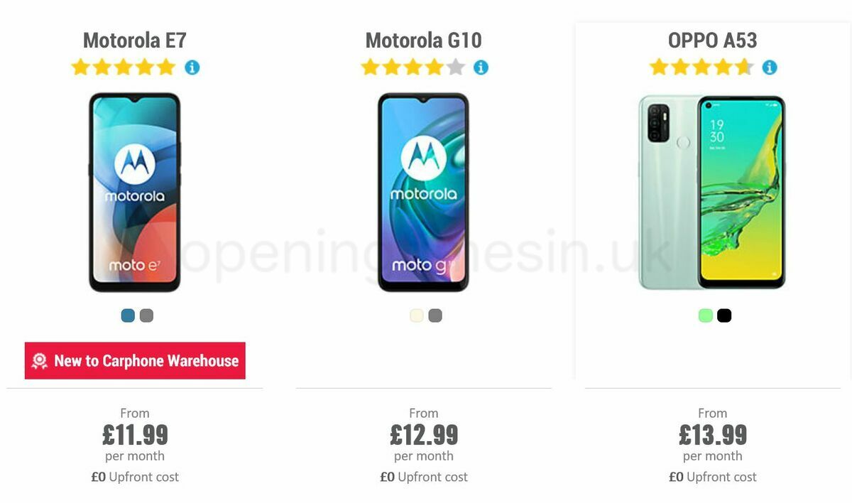 Carphone Warehouse Offers from 21 July