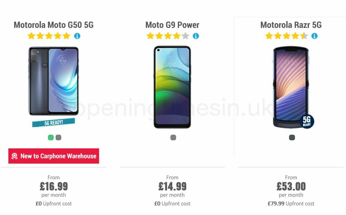 Carphone Warehouse Offers from 21 July